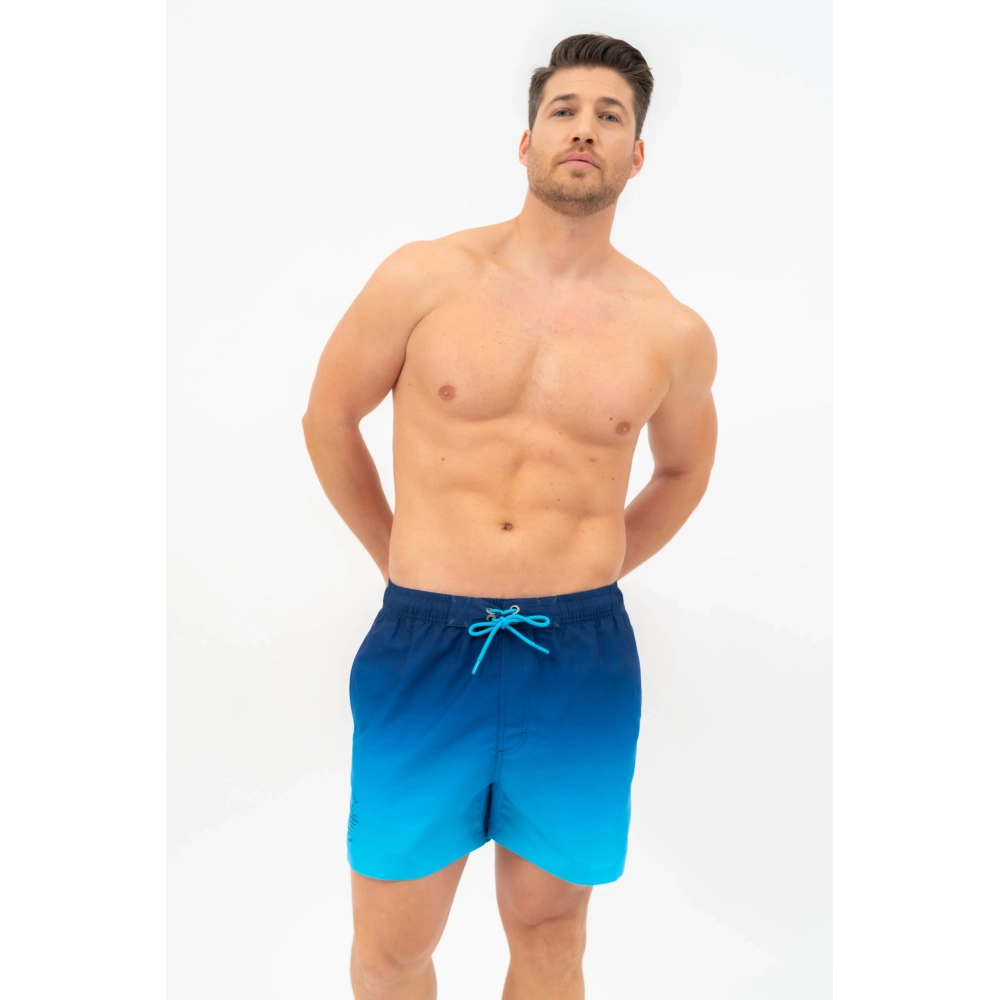 BUDMIL Beach short Man S s.kék-türkiz