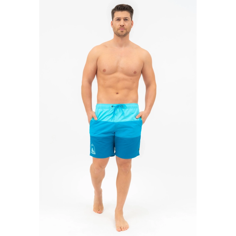 BUDMIL Beach short Férfi XXXL türkiz-kék