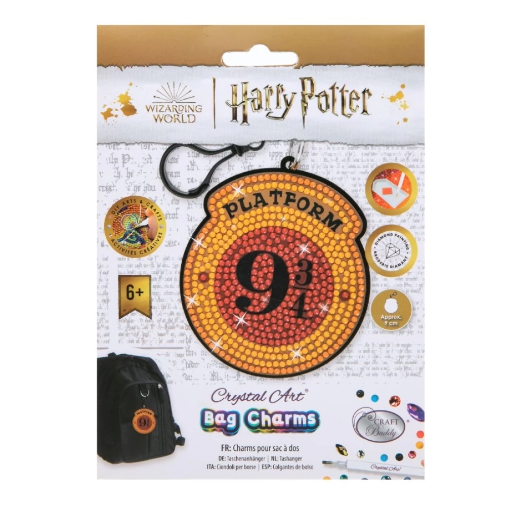 CRAFT BUDDY Gyémántszemes kirakó táskadísz - Harry Potter Platform 9 3/4 címer