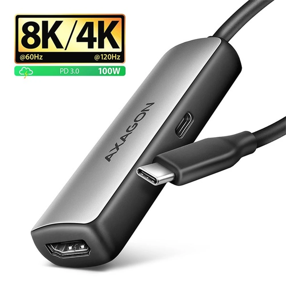 AXAGON RVC-HI8KPD USB-C - HDMI 2.1 adapter