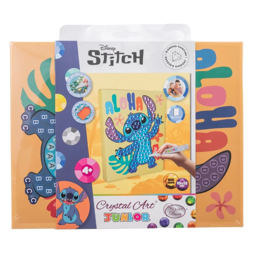 CRAFT BUDDY Gyémántszemes kirakó junior - Disney Stitch