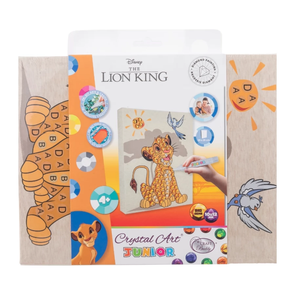 CRAFT BUDDY Gyémántszemes kirakó junior - Disney Az oroszlánkirály Simba