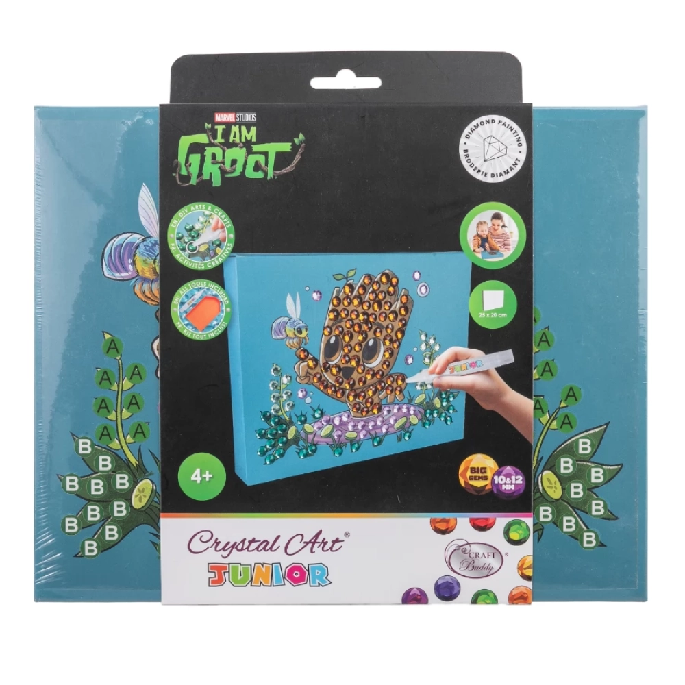 CRAFT BUDDY Gyémántszemes kirakó junior - Marvel A galaxis őrzői Groot