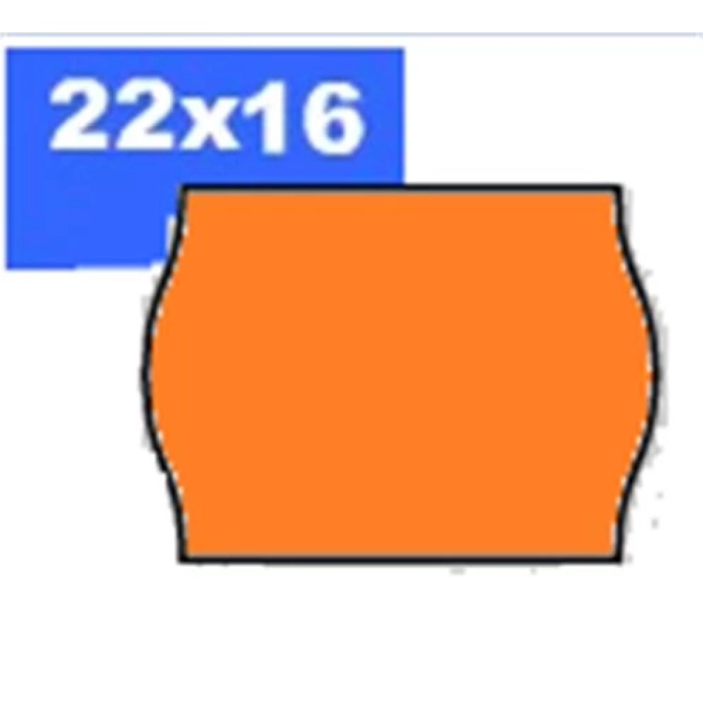 BLITZ Árazószalag 22x16 mm orange