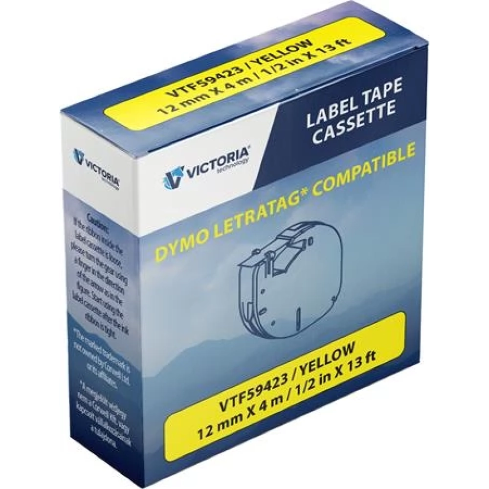 VICTORIA Marking Machine ribbon 12mm x 4m yellow