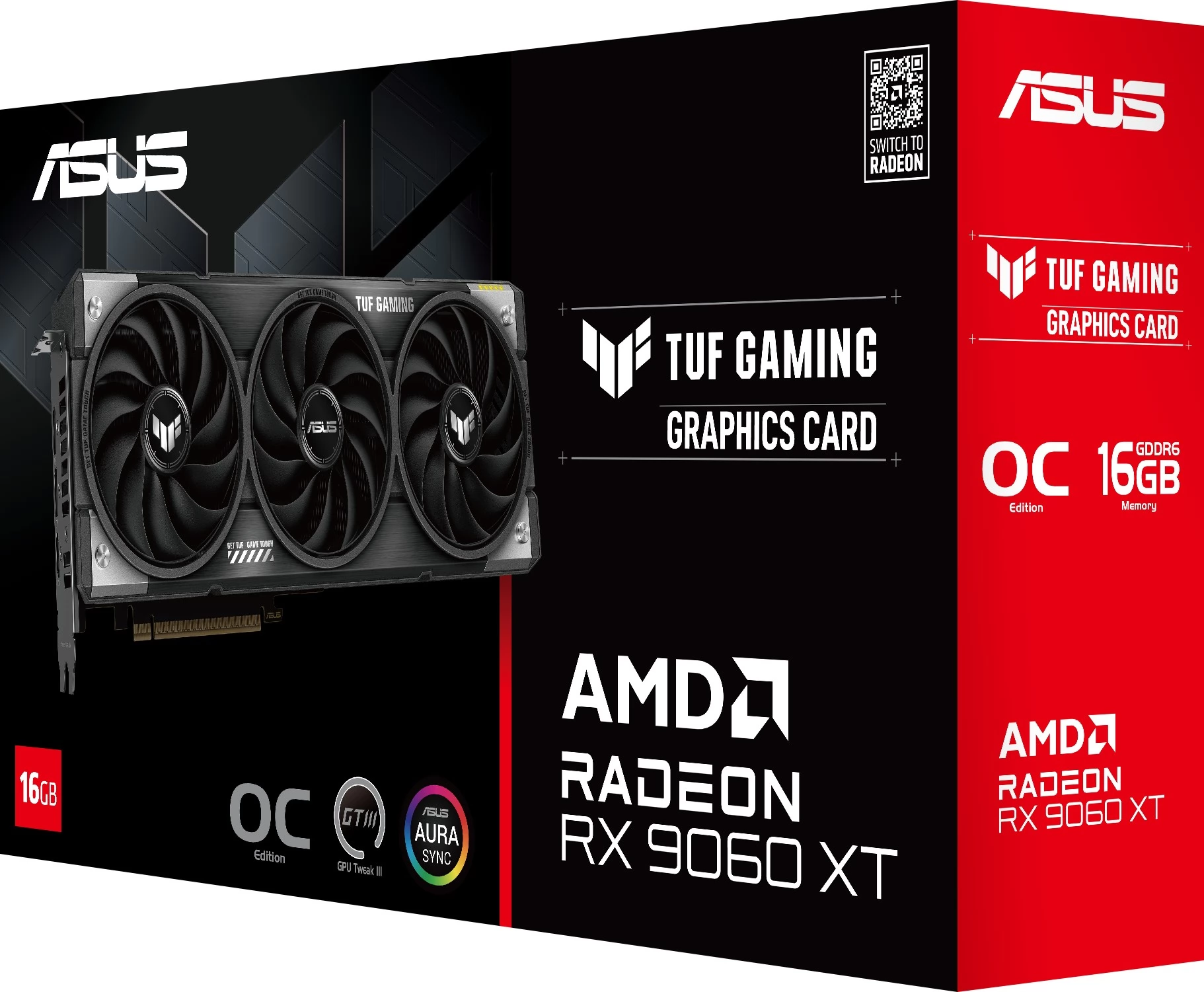 ASUS TUF-RX9060XT-O16G-GAMING TUF Gaming Radeon RX 9060 XT 16GB