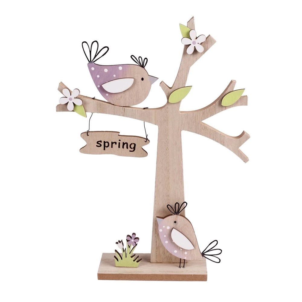 IRIS Spring fa dekoráció madarakkal