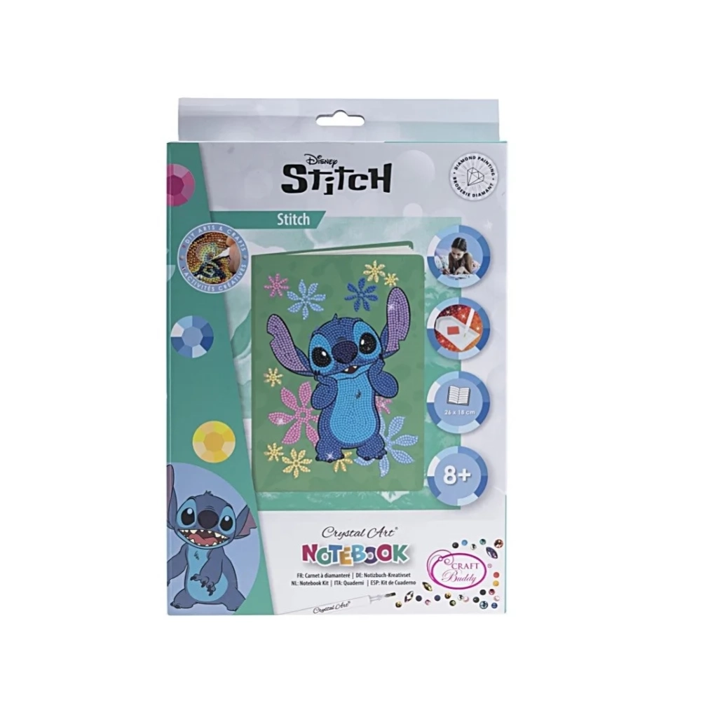 CRAFT BUDDY Gyémántszemes kirakó jegyzetfüzet - Disney Stitch