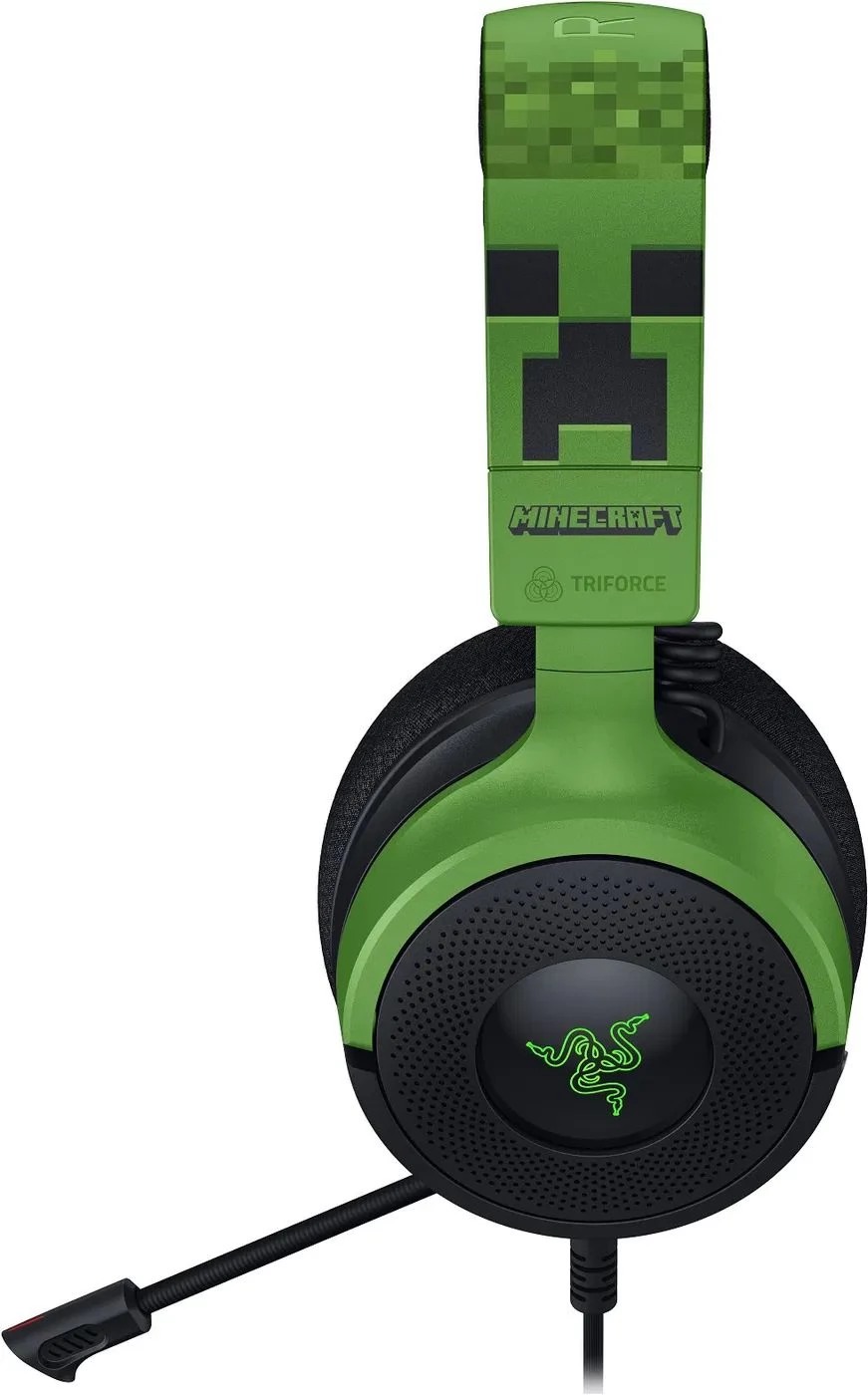 RAZER Kraken V4 X negru-verde Minecraft Edition - iPon.ro