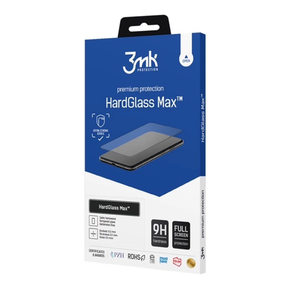 3MK iPhone 14 Pro Max 3MK HARD GLASS MAX screen protector glass 3D 9H FEKETE
