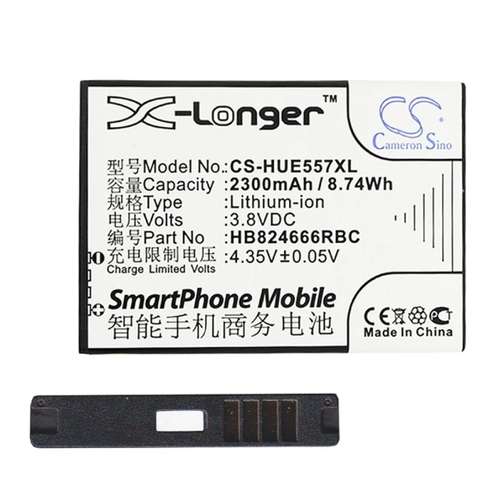 CAMERON SINO Li-Ion akku (3.8V/2300mAh Huawei HB824666RBC compatible) FEKETE