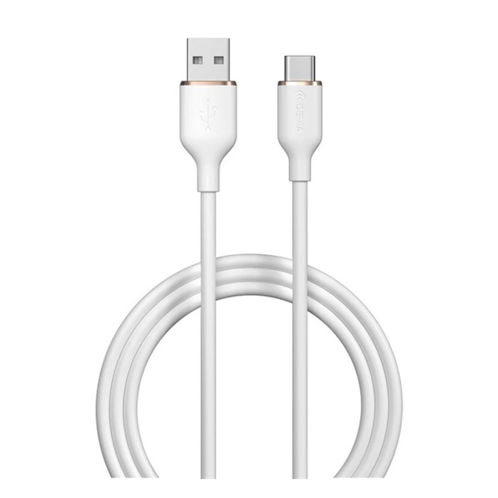 DEVIA JELLY data cable USB -Type-C 120cm FEHÉR