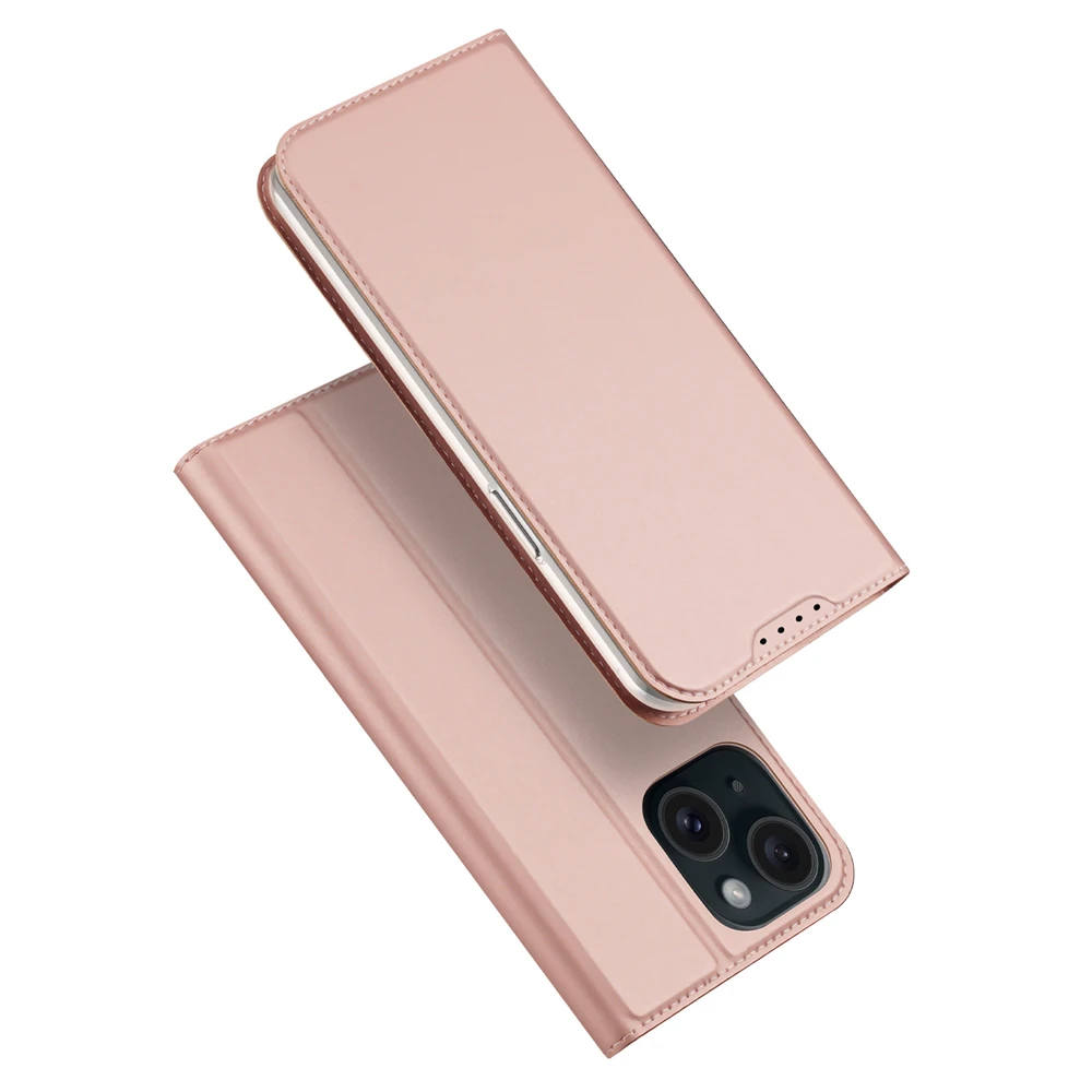 DUX DUCIS iPhone 15 Plus DUX DUCIS SKIN PRO case standing Skin effect FLIP desktop holder ROZÉARANY
