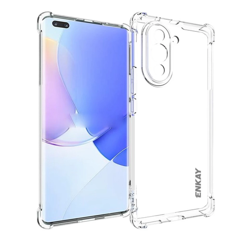 ENKAY Huawei Nova 10 Pro ENKAY silicone telefonvédő ütésállóság hovercraft corner ÁTLÁTSZÓ