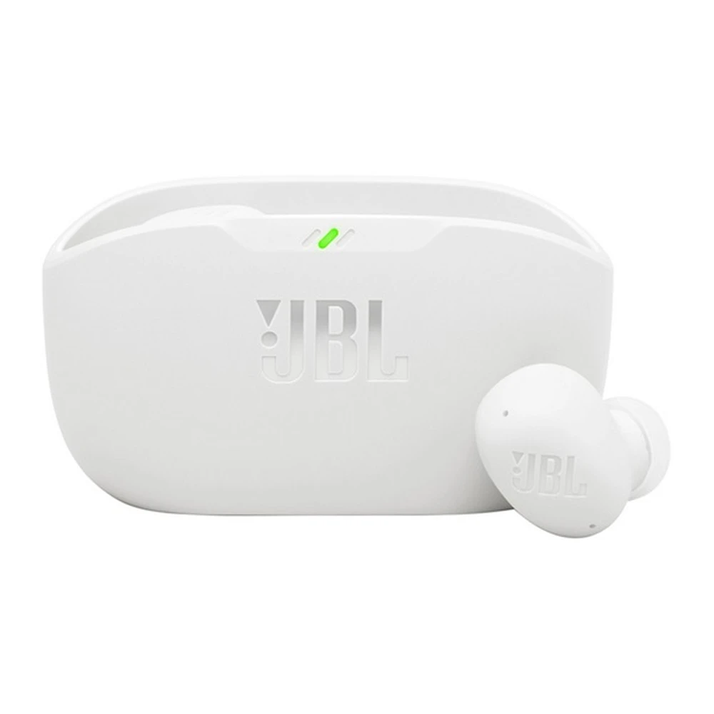 JBL WAVE BUDS2 bluetooth earphone SZTEREO (v5.3 TWS mikrofon active zajszűrő mélyhang kiemelés + töltőtok) FEHÉR