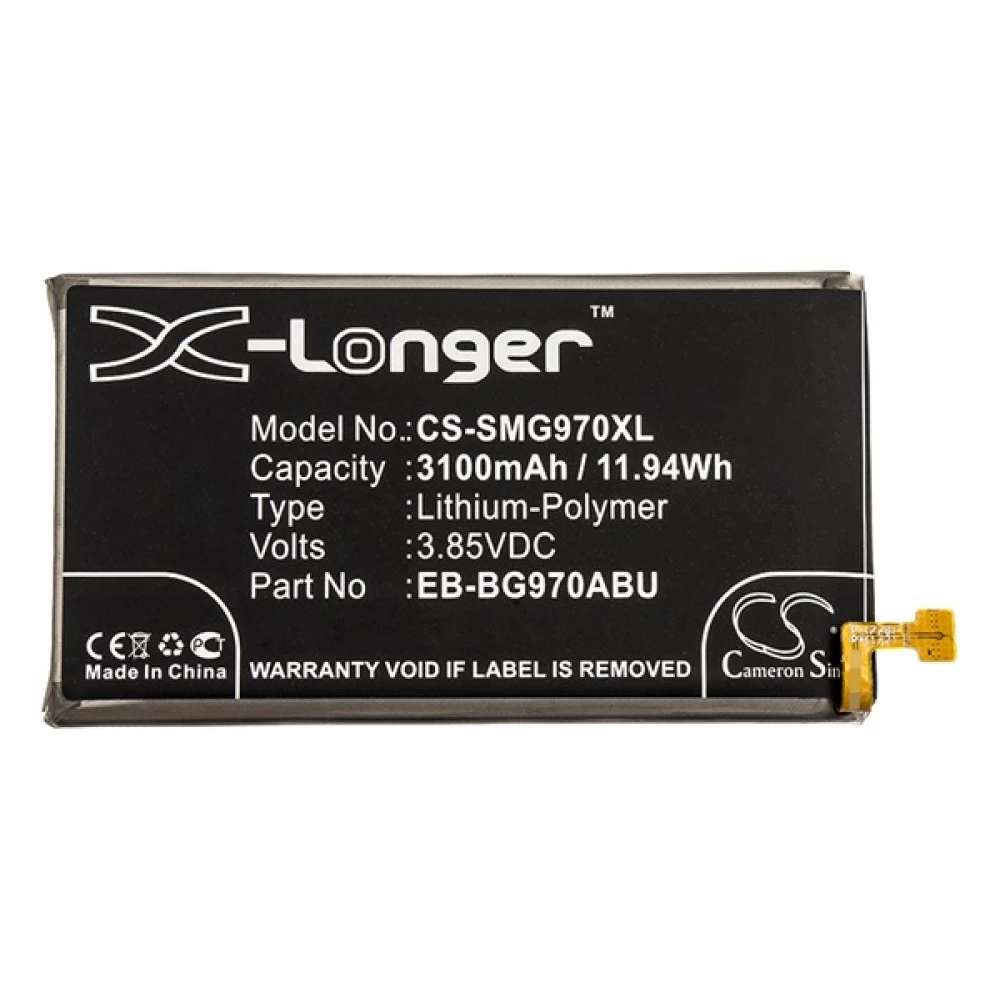 CAMERON SINO Samsung S10e CAMERON SINO Li-Polymer akku 3.85V/3100mAh Samsung EB-BG970ABU compatible FEKETE