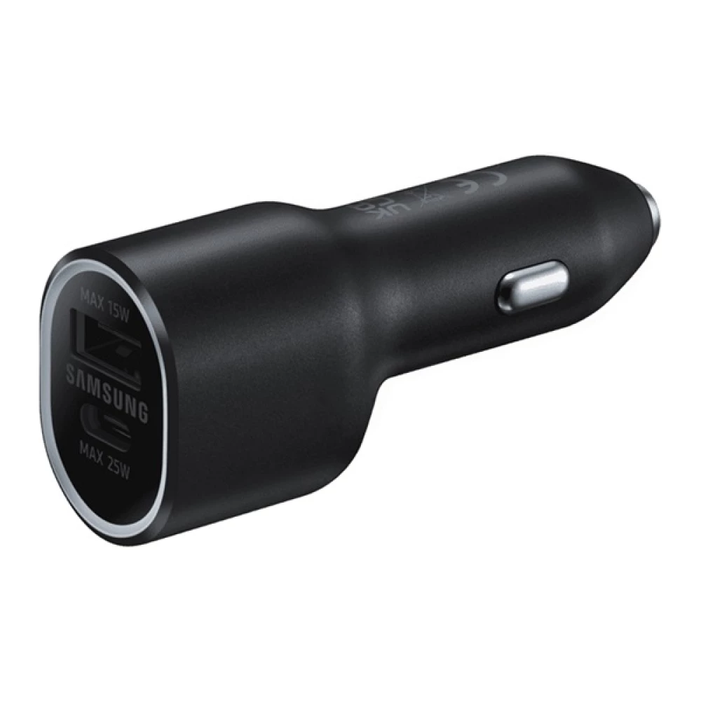 SAMSUNG Car charger USB +Type-C outlet (40W gyorstöltő) black