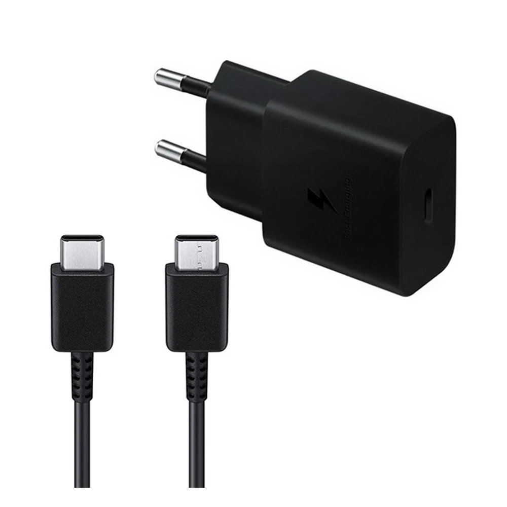 SAMSUNG networking charger Type-C outlet 15W fast charger + Type-C cable black OEM
