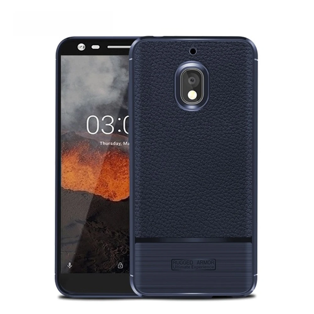 GIGAPACK nokia 2.1 silicone telefonvédő ütésállóság brushed dark blue