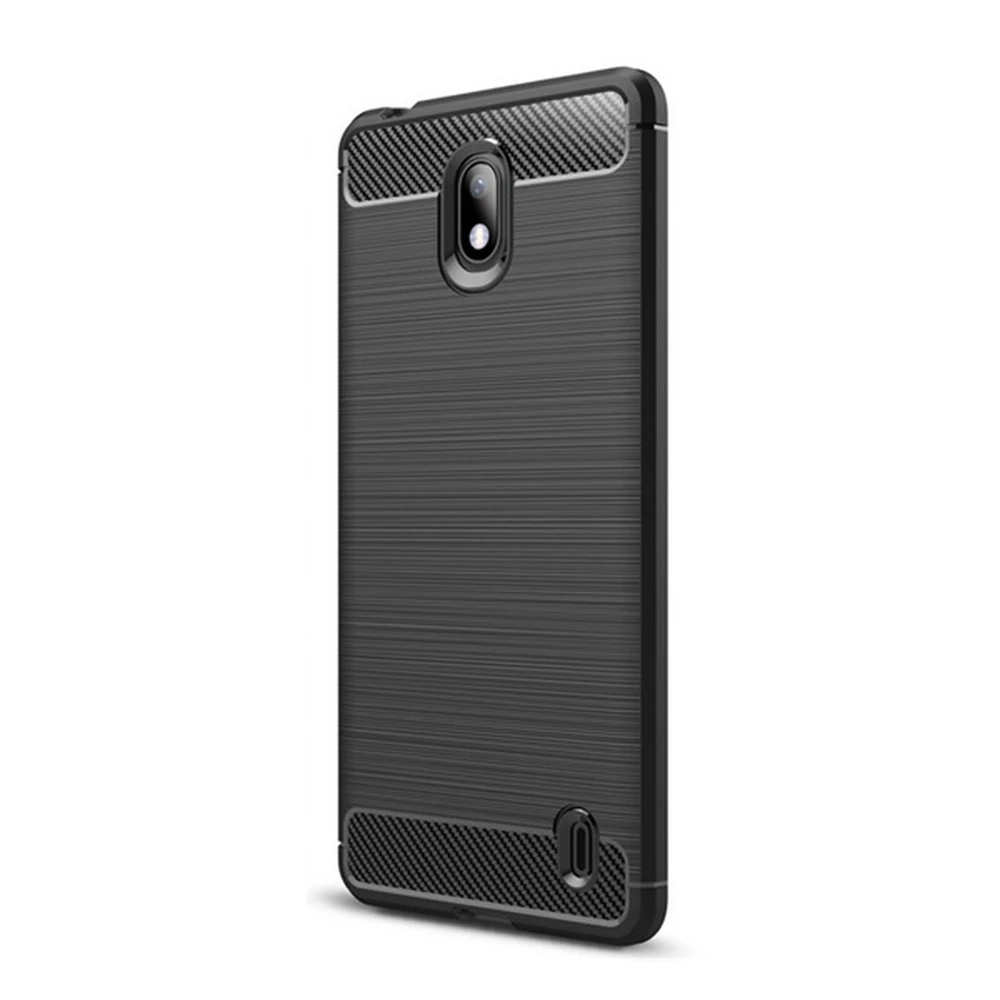 GIGAPACK nokia 1 plus silicone telefonvédő ütésállóság carbon pattern black