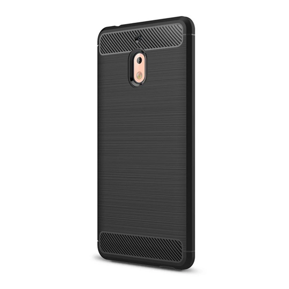GIGAPACK nokia 2.1 silicone telefonvédő ütésállóság carbon pattern black