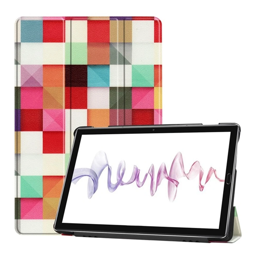 GIGAPACK huawei mediapad m6 10.8 wifi/LTE case standing Skin effect active flip squares colored
