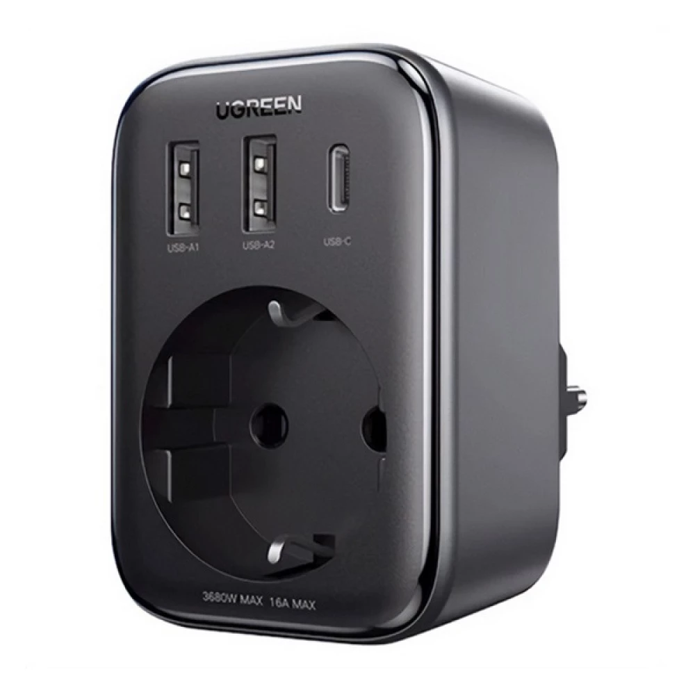 UGREEN networking outlet and charger 2x USB+Type-C 30W PD fast charger