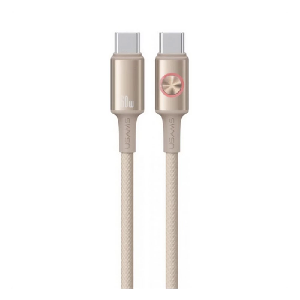 USAMS HUAN data cable Type-C - Type-C 120cm TITÁNSZÜRKE