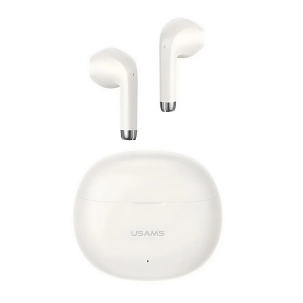 USAMS RHYMBO bluetooth earphone SZTEREO v5.3 zajszűrő + charging case BÉZS