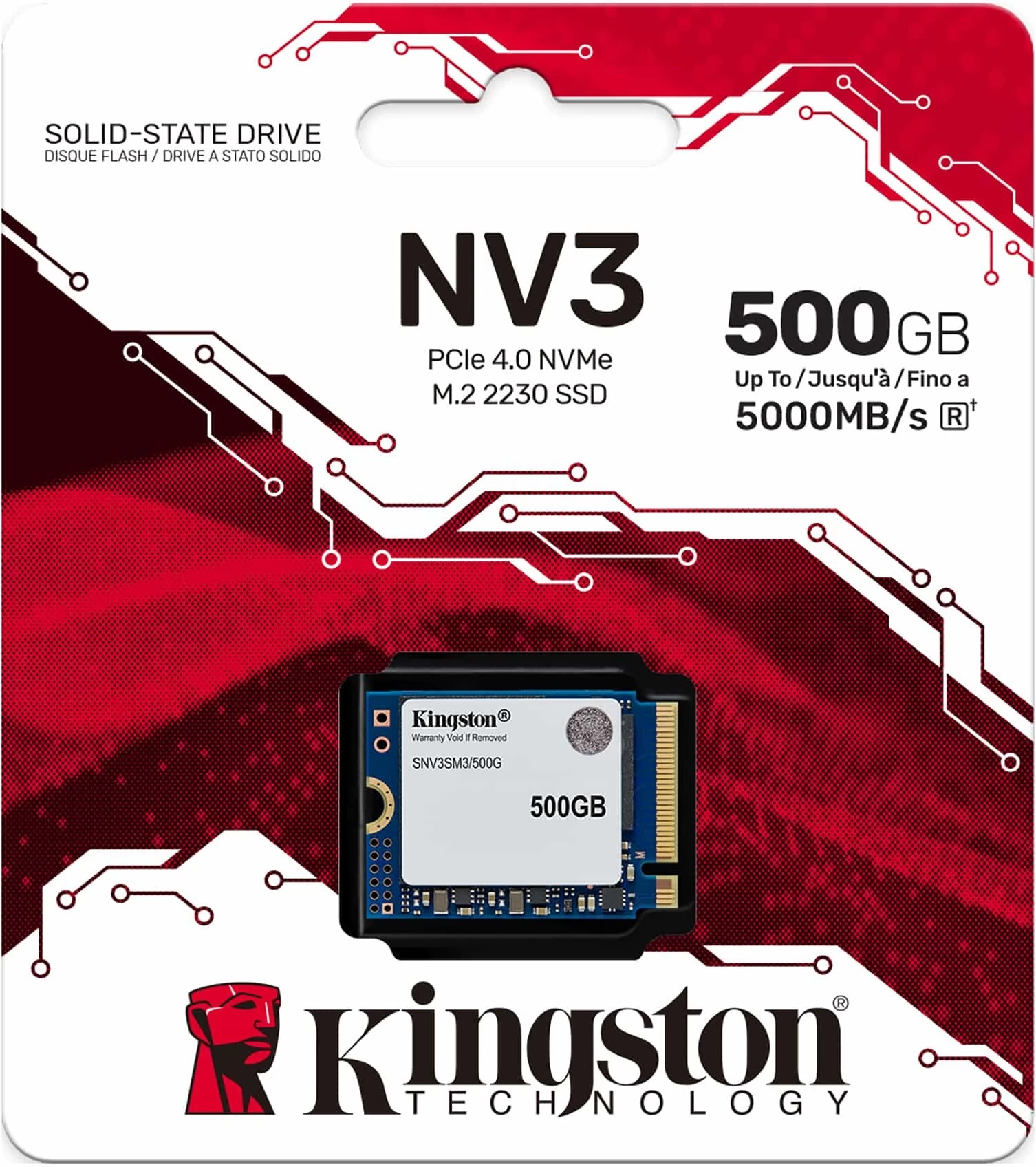 まとめ買いお得Kingston NV 3 500GB M.2 SSD3個 Kingston NV3 M.2 500GB NVMe PCIe 4.0 SSD SNV3S/500G