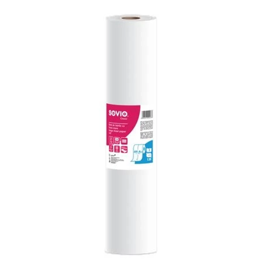 SOVIO Vizsgálóasztal terítő 2 rétegű 59cm x 50m 130 lap