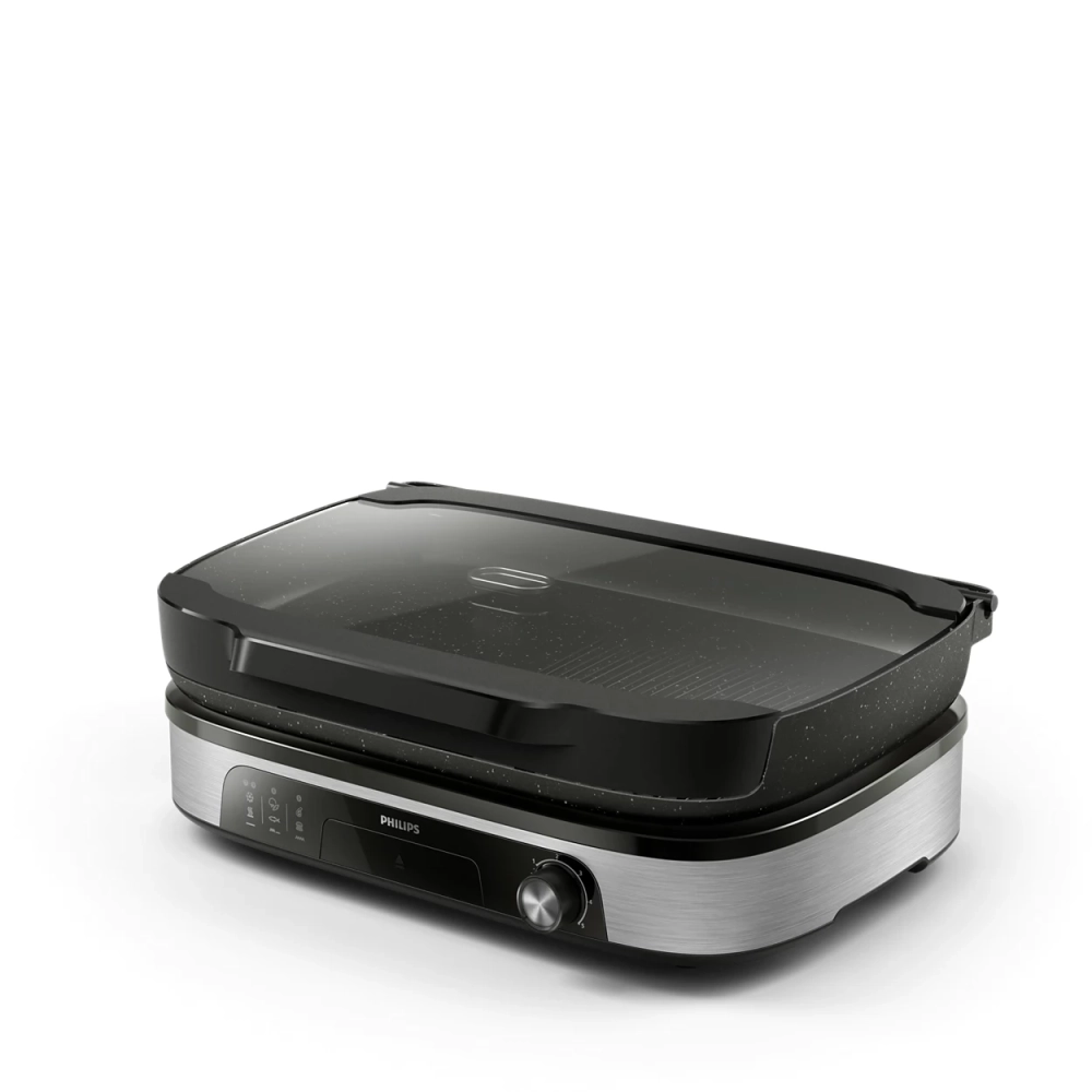 PHILIPS HD6212/90 Asztali grillsütő 2400W Ezüst/Fekete