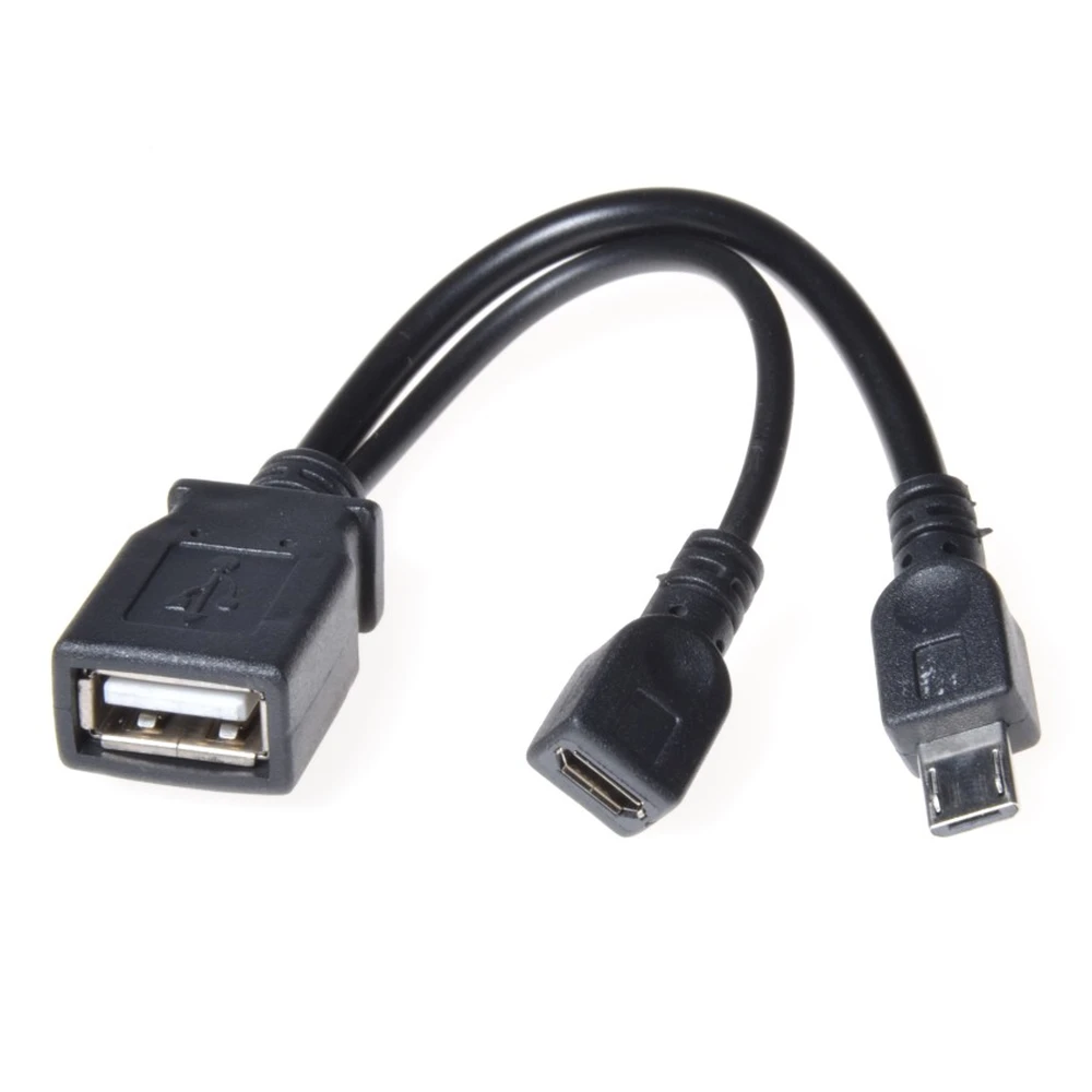 PREMIUMCORD USB Micro USB Átalakító Fekete 14cm kur-18