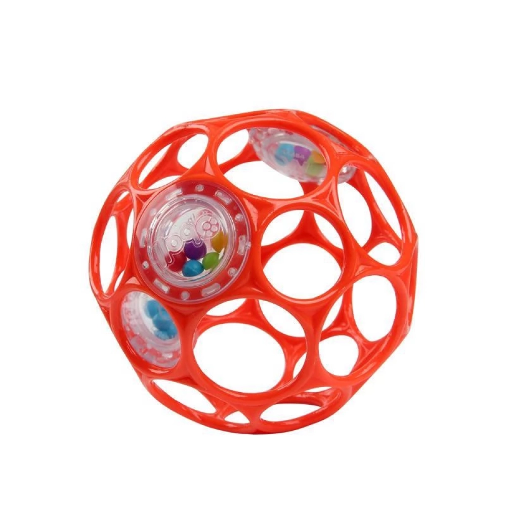 BRIGHT STARTS Oball Rattle csörgőlabda 10 cm orange
