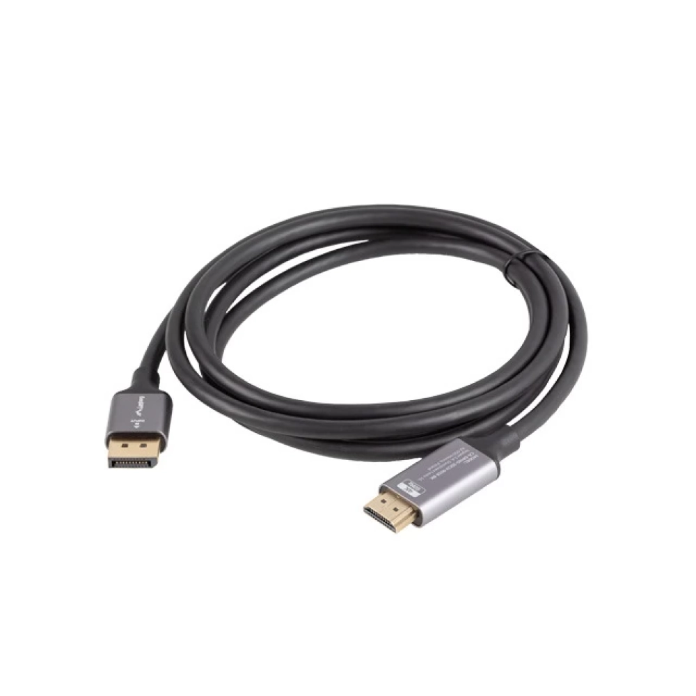 LANBERG HDMI 2.0 DisplayPort 1.2/1.2a transformator Crno 1.8m CA-DPHD-20CU-0018-BK