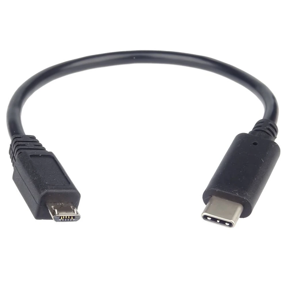 PREMIUMCORD USB 2.0 Type C Micro USB Átalakító Fekete 20cm kur31-02