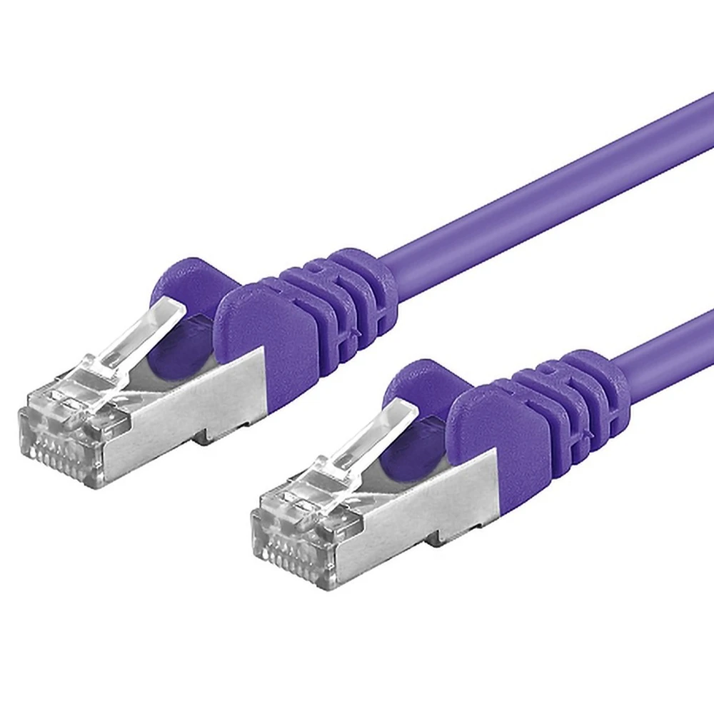 PREMIUMCORD UTP CAT6A Connector Lila 2m sp6asftp020V