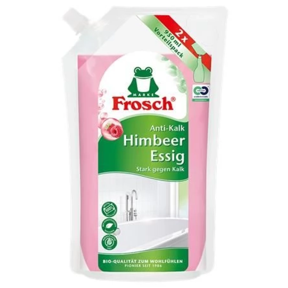 FROSCH Vízkőldó refiller málnaecettel 950 ml