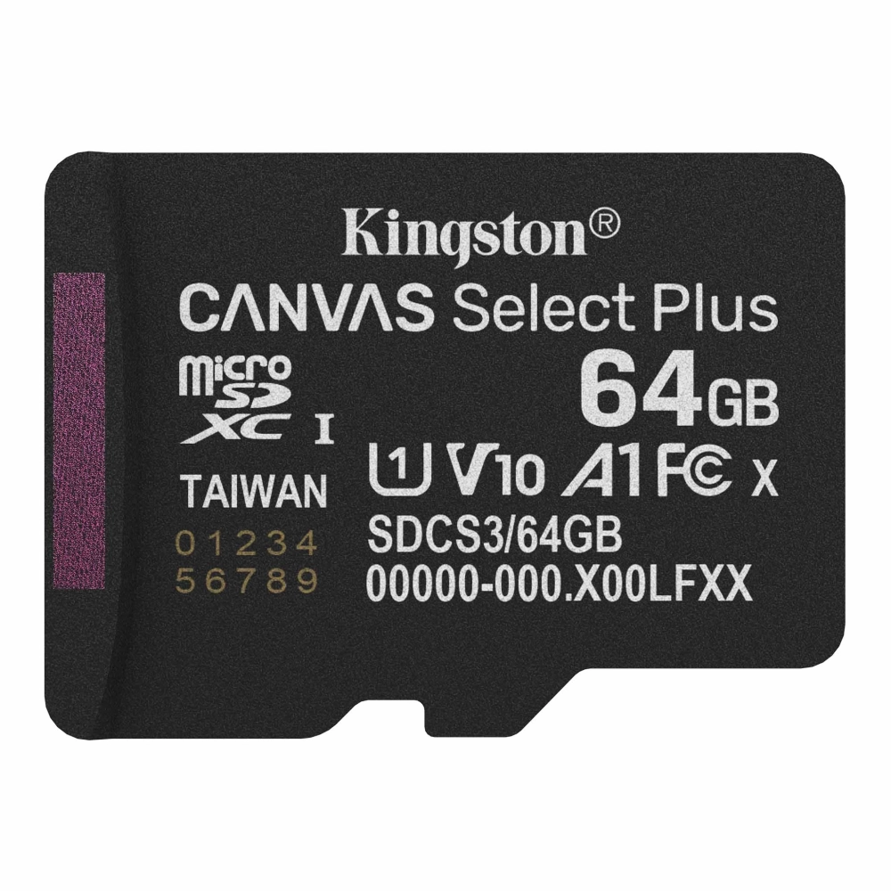 KINGSTON Canvas Select Plus 64GB MicroSDXC 30 MB/s SDCS3/64GBSP