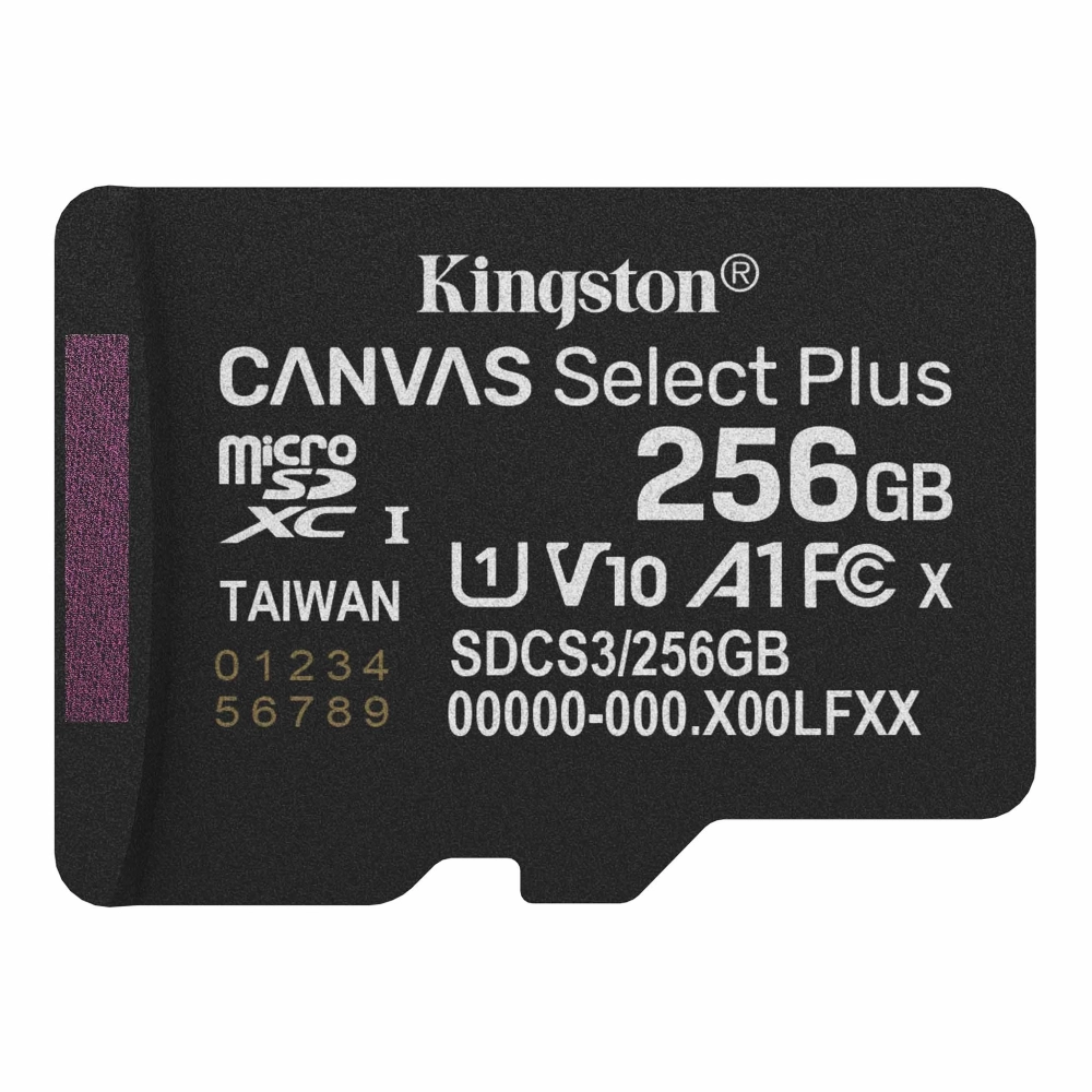KINGSTON Canvas Select Plus 256GB MicroSDXC 30 MB/s SDCS3/256GBSP