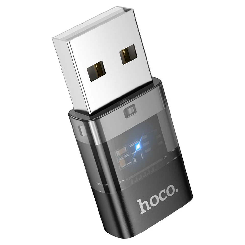 HOCO UA36C adapter USB - Type-C aljzat OTG FEKETE