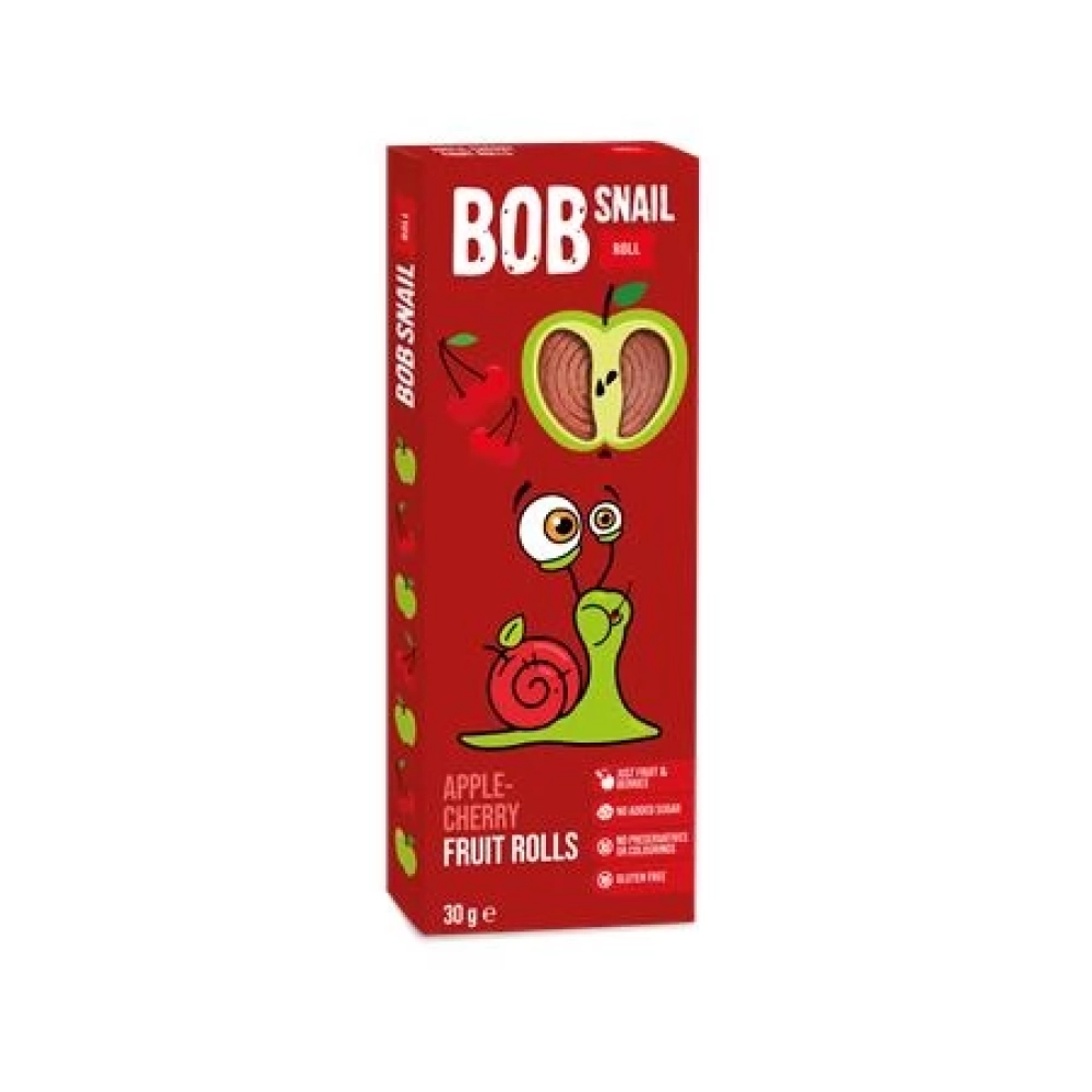 BOB SNAIL BS-2028 Gyümölcsszelet alma-meggy 30g