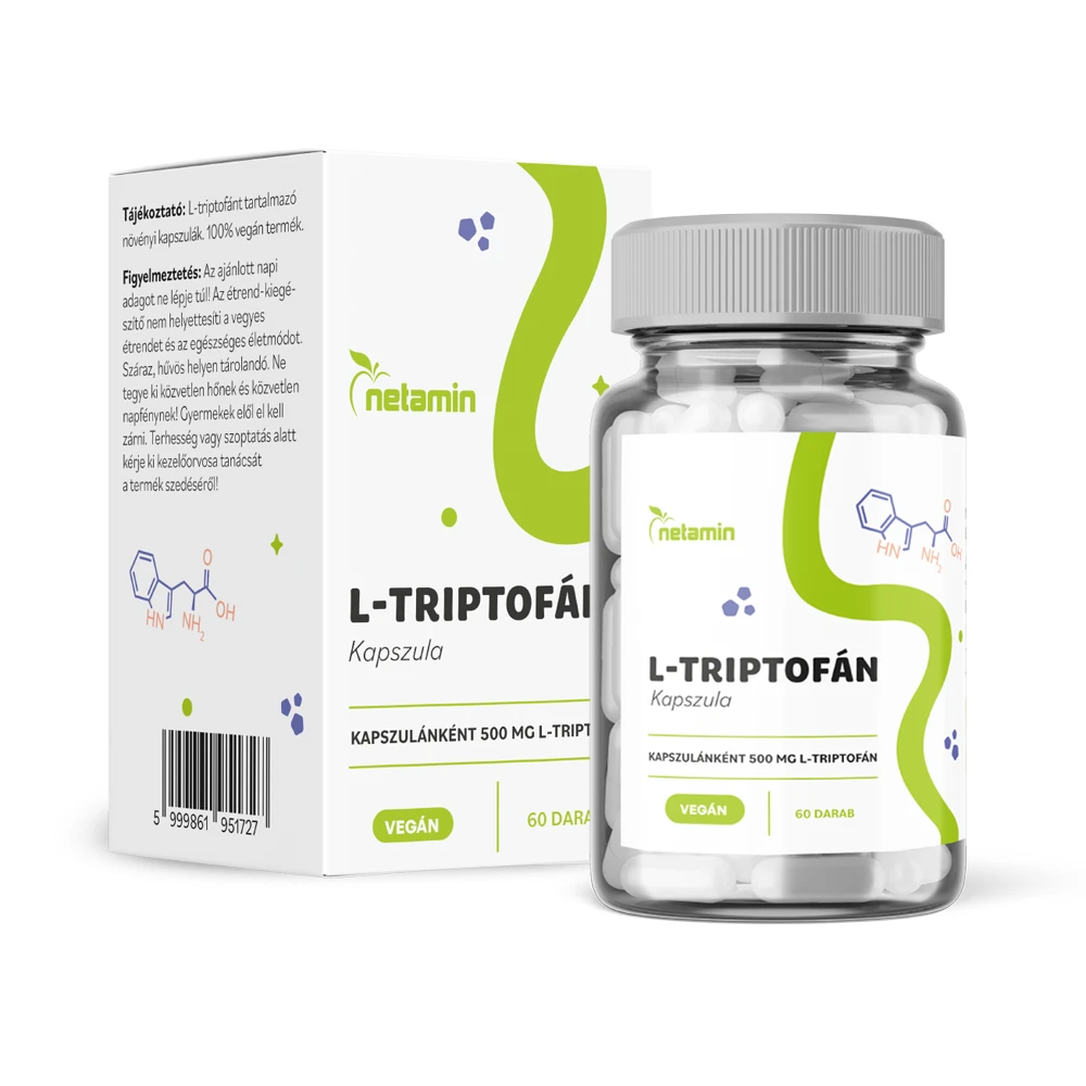 Netamin l-triptofán capsule 500mg 60 pcs