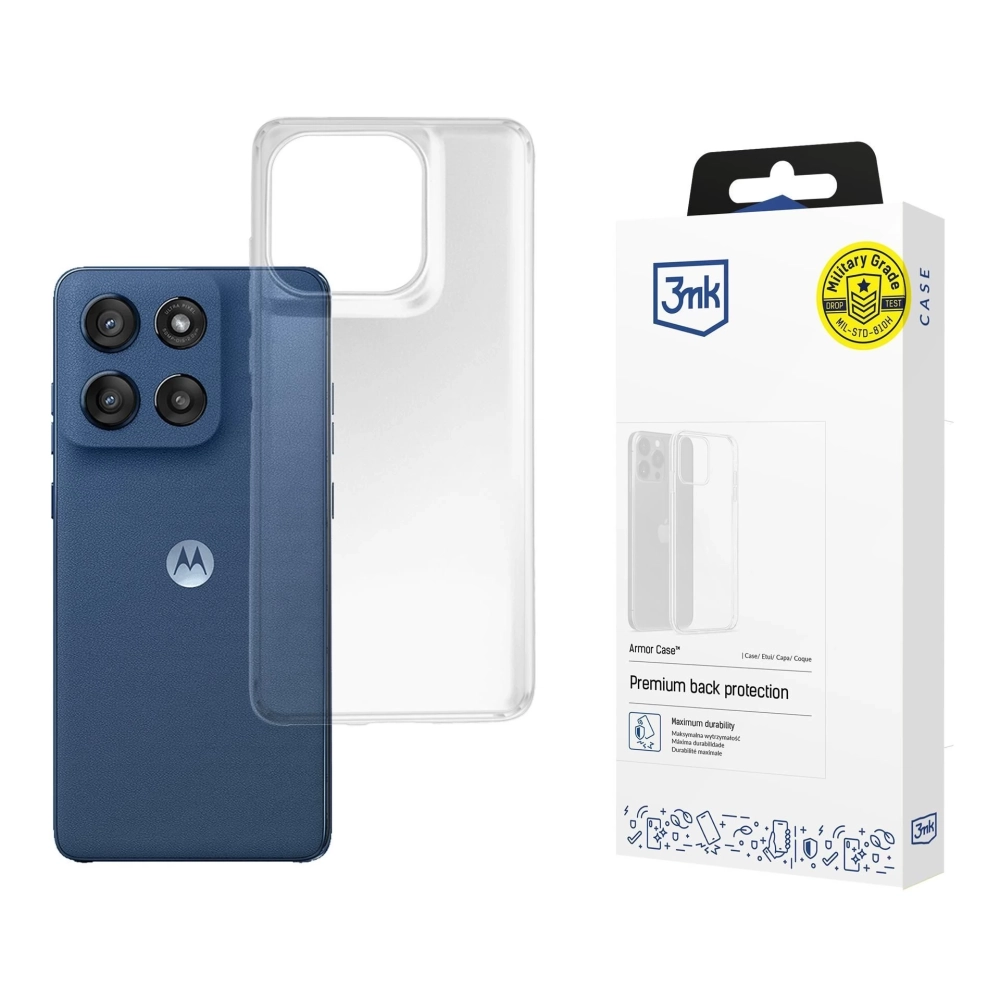 3MK Armor Case back panel Motorola Moto Edge 60 / 60 Fusion transparent