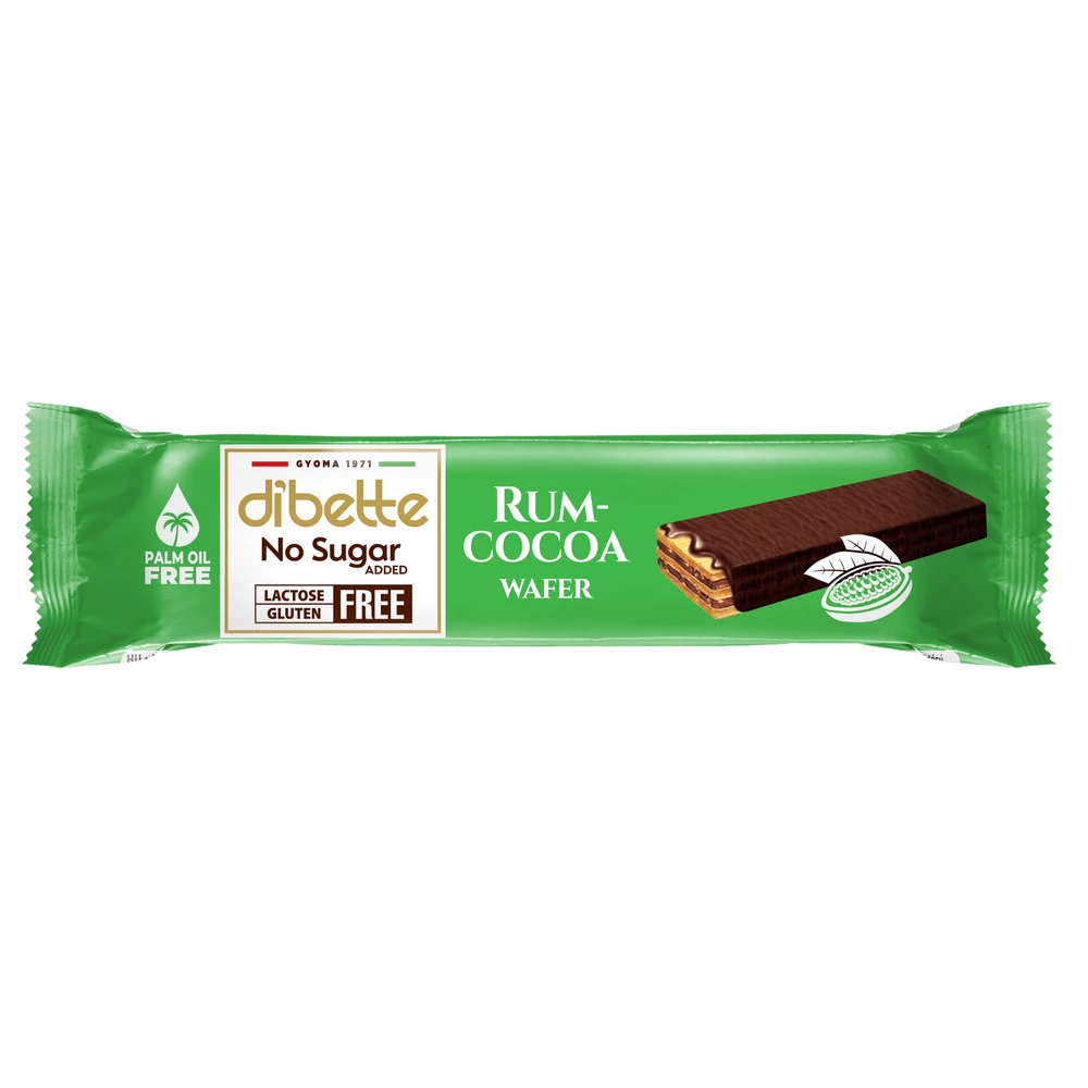 Ostyaszelet Laktóz pálmaolaj Glutenfree rumízű cocoa 26g