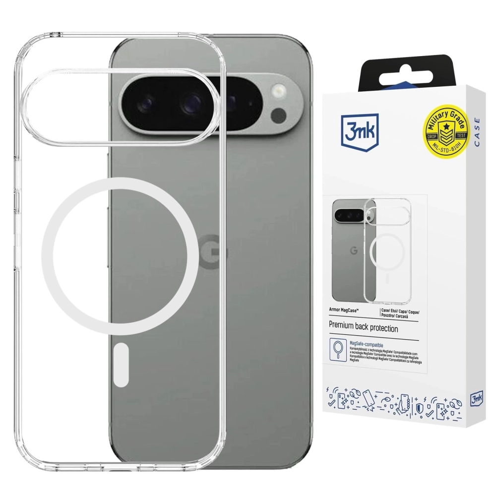 3MK Armor MagCase tok Google Pixel 10 / 10 Pro átlátszó