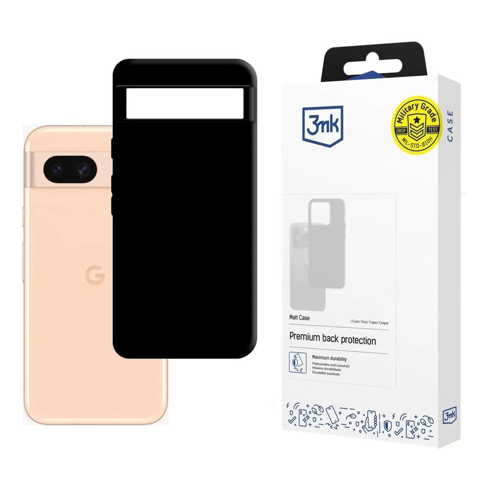 3MK Matt Case hátlaptok Google Pixel 8A 5G fekete