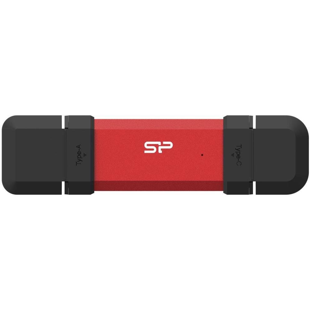 SILICON POWER 500GB DS72 USB 3.1 + USB 3.1 Type C Red SP500GBUC3S72VPR