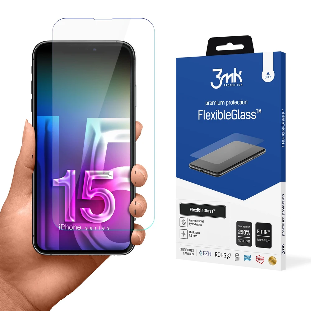 3MK FlexibleGlass képernyővédő iPhone 15 Pro Max