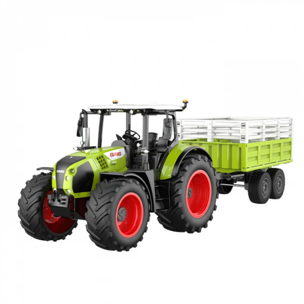FLEG CLAAS távirányítós traktor pótkocsival